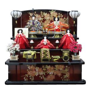 木製平安雛三段飾